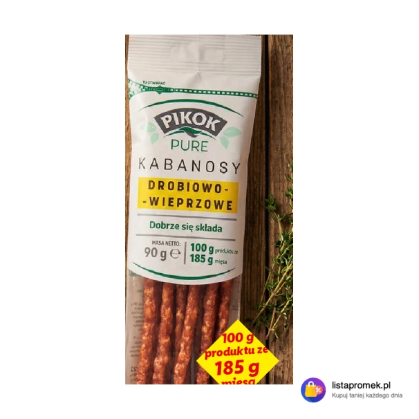 Kabanosy drobiowo-wieprzowe