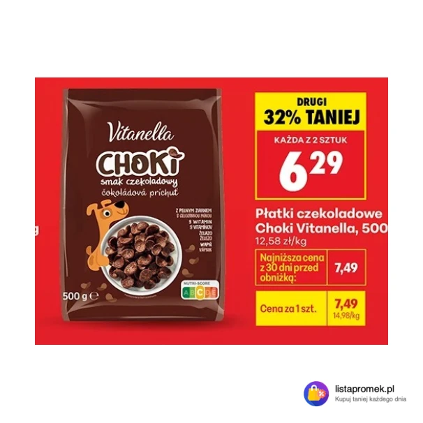 Płatki czekoladowe Choki Vitanella