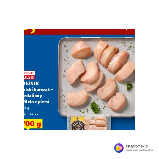Polski kurczak - medaliony z fileta z piersi