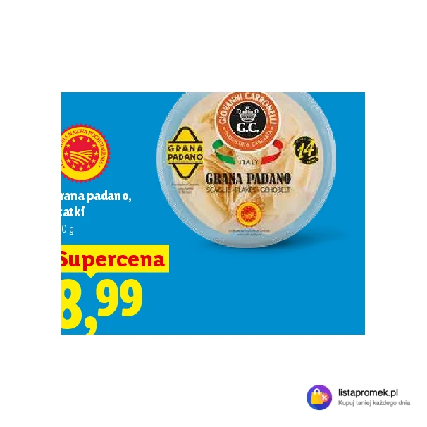 Grana padano, płatki