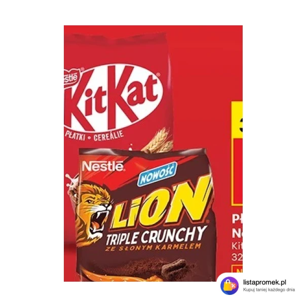 Płatki śniadaniowe Kit Kat, Lion Triple Crunchy