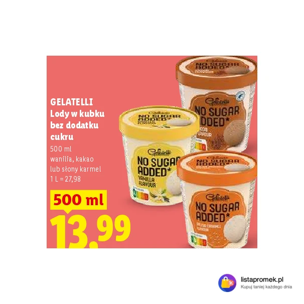 Lody w kubku bez dodatku cukru