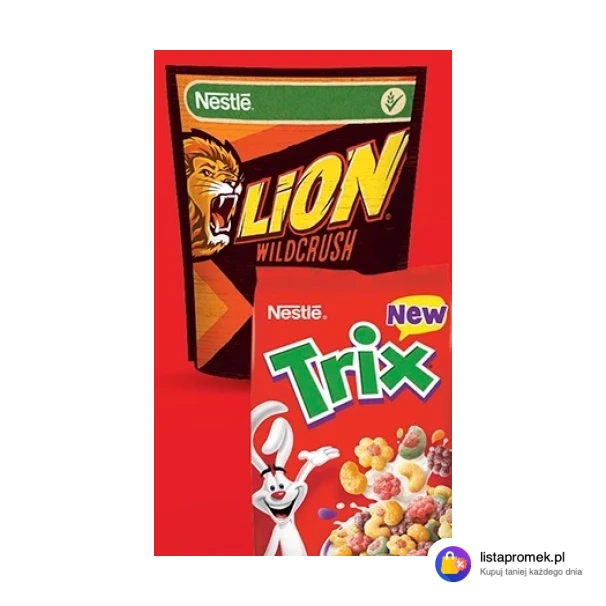 Płatki śniadaniowe Nestle Lion Wildcrush, Trix