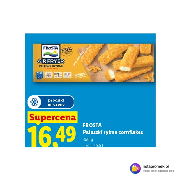 Paluszki rybne cornflakes