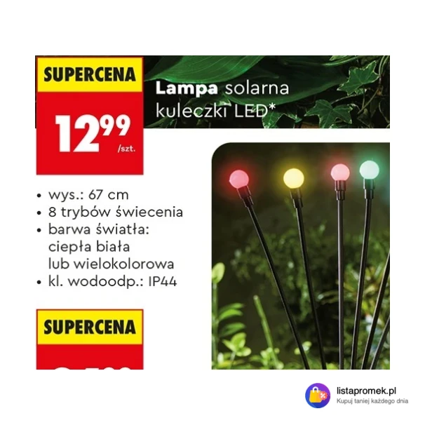 Lampa solarna kuleczki LED*
