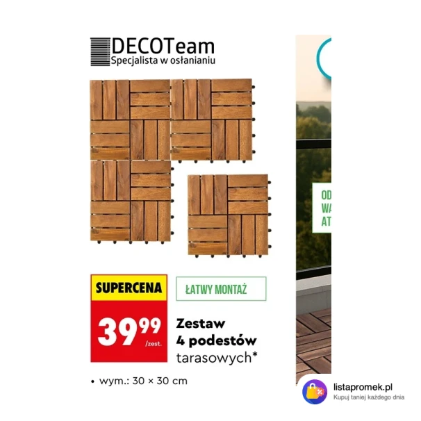 Zestaw 4 podestów tarasowych