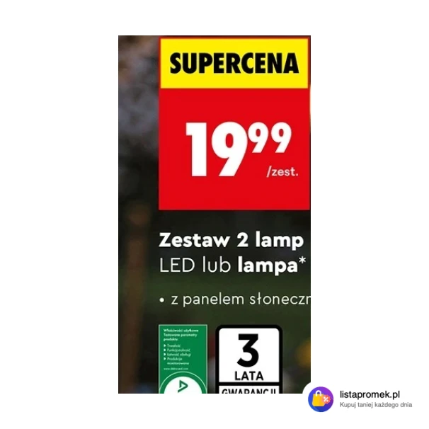 Zestaw 2 lamp LED lub lampa