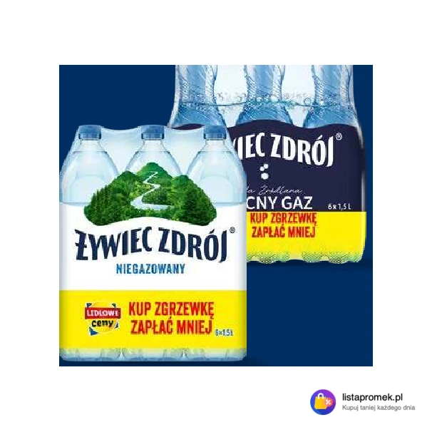 ŻYWIEC ZDRÓJ Woda źródlana niegazowana lub gazowana