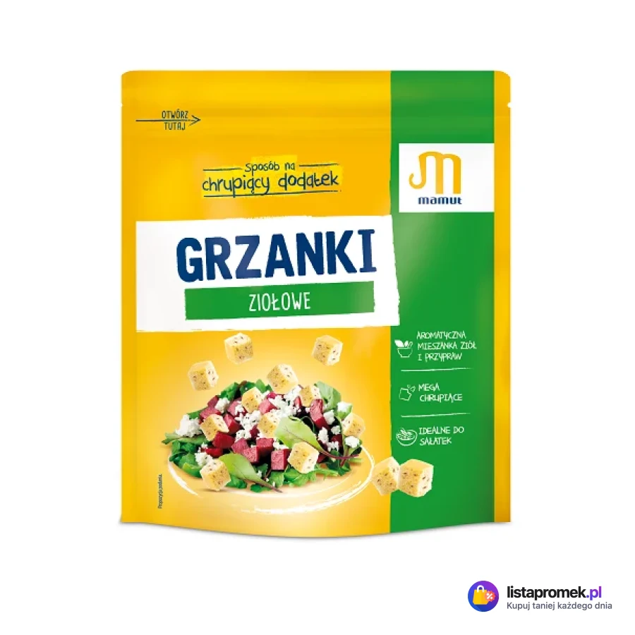 Grzanki pszenne lub ziołowe