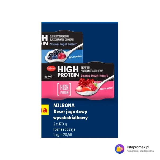 Deser jogurtowy wysokobiałkowy