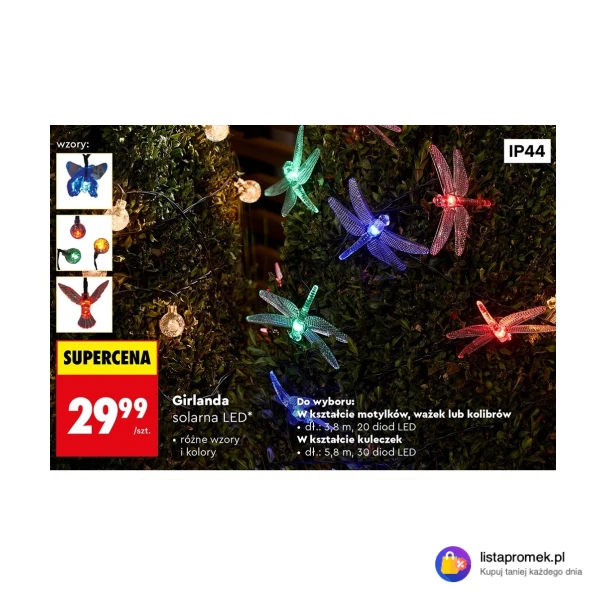 Girlanda solarna LED