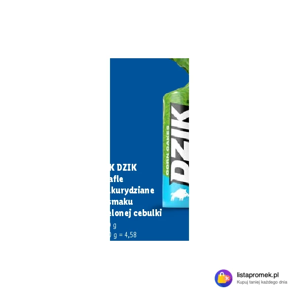 Wafle kukurydziane o smaku zielonej cebulki