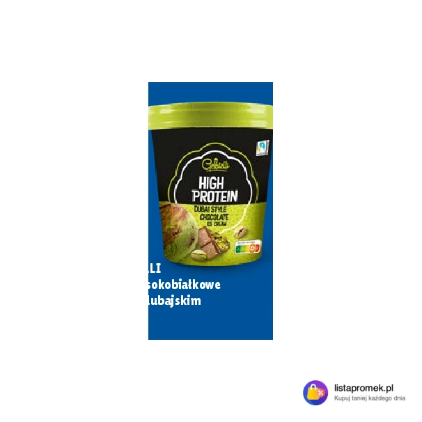 Lody wysokobiałkowe w stylu dubajskim