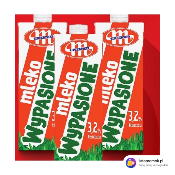 Mleko UHT 3,2% Wypasione Mlekovita, 1 l