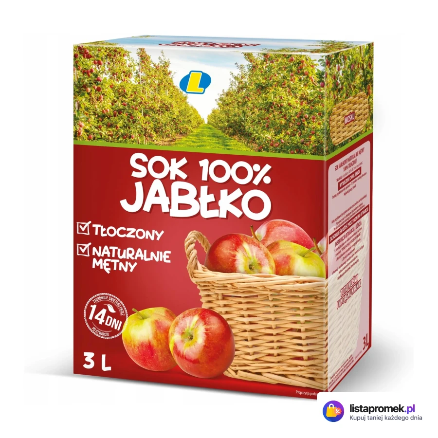 Sok tłoczony jabłkowy