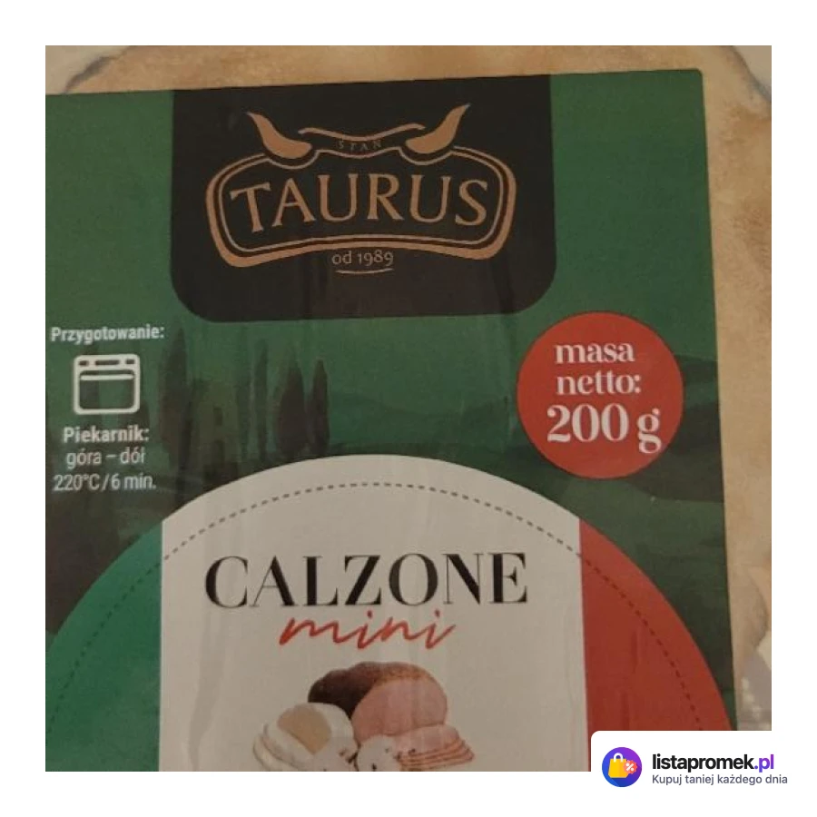 Calzone mini z salami i serem, z szynką i serem