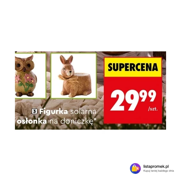 Figurka solarna lub osłonka na doniczkę