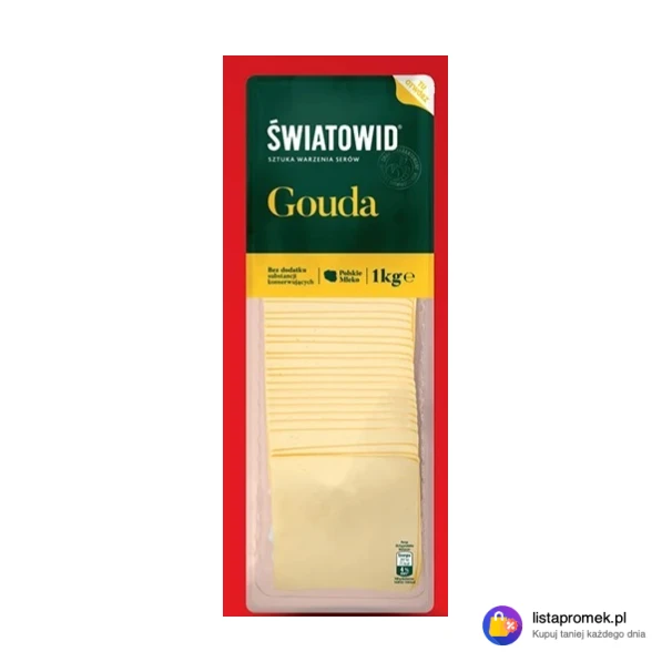 Ser żółty Gouda w plastrach Światowid