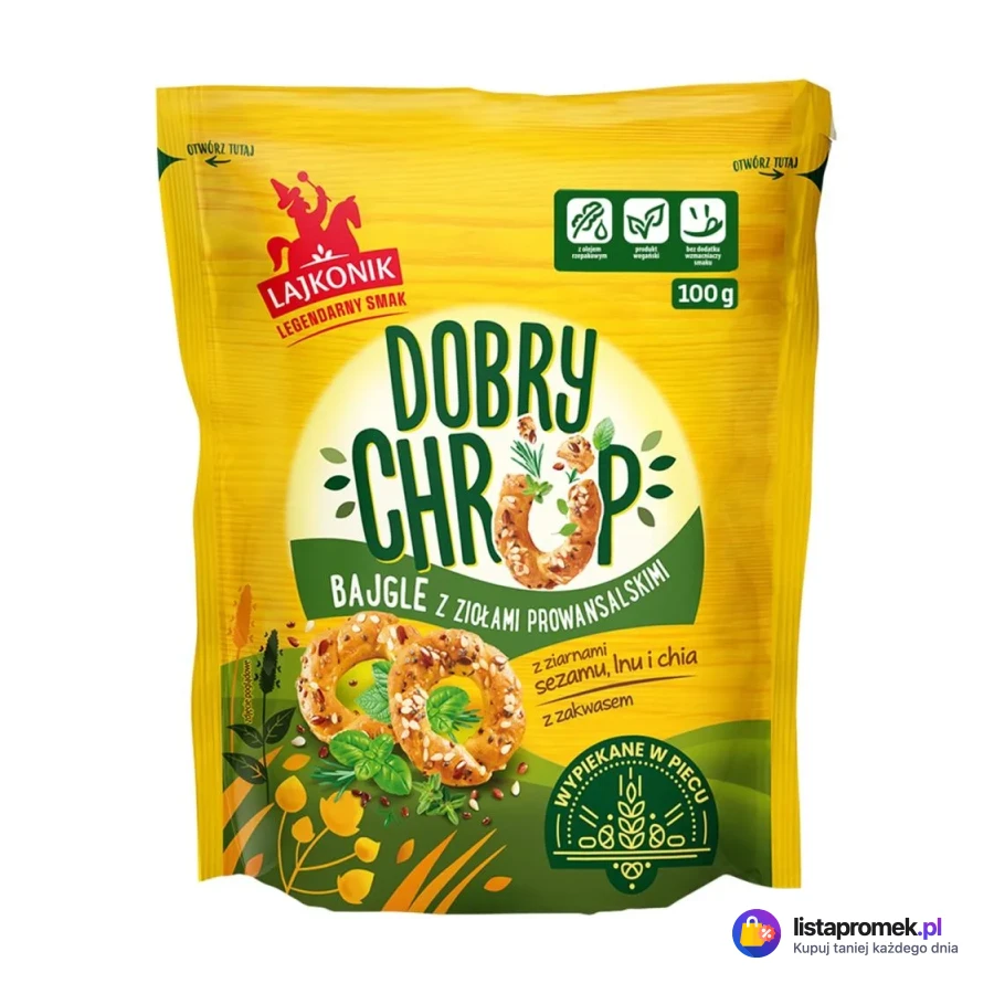 DOBRY CHRUP Krakersy, Bajgle lub Paluchy różne rodzaje