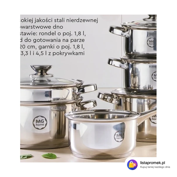 Komplet garnków, 10 el.