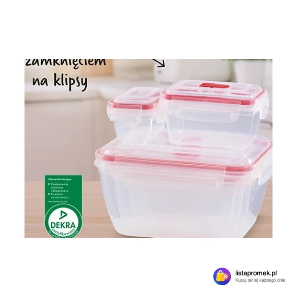 Zestaw 5 pojemników na żywność