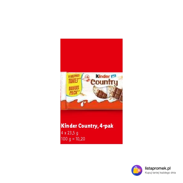 Kinder Country, 4-pak