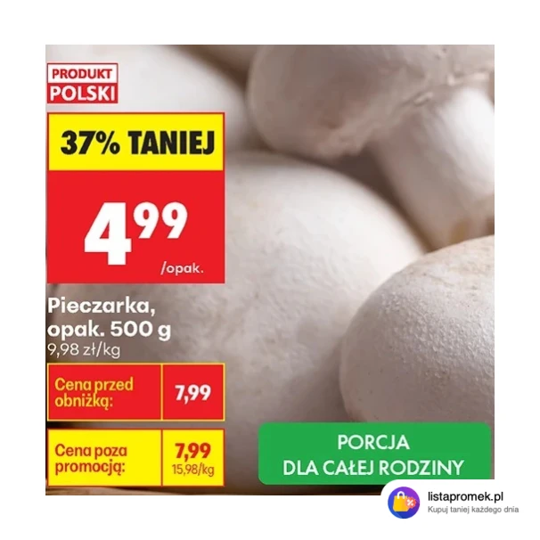 Pieczarka, opak. 500 g