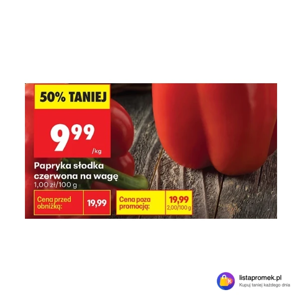Papryka słodka czerwona na wagę