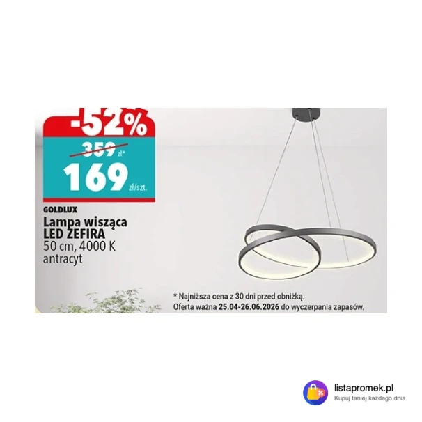 Lampa wisząca LED ZEFIRA