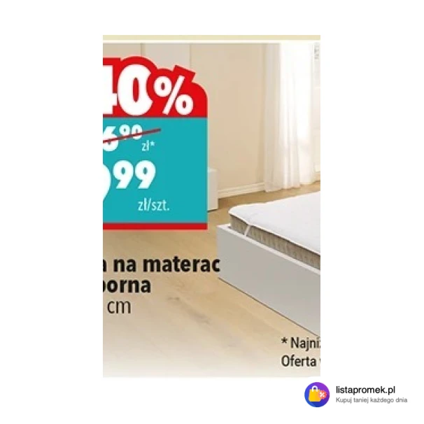 Nakładka na materac wodoodporna