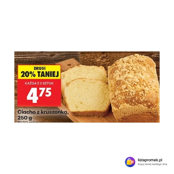 Ciacho z kruszonką, 250 g