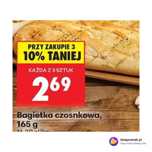 Bagietka czosnkowa, 165 g