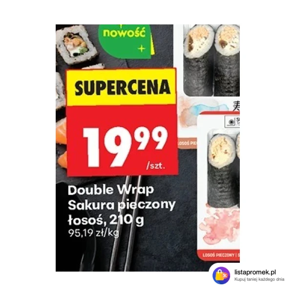Double Wrap Sakura pieczony łosoś