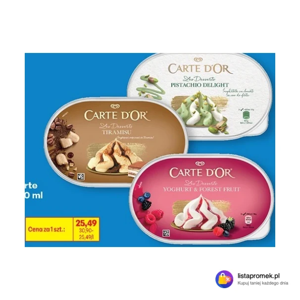 Lody Familijne Carte d'Or