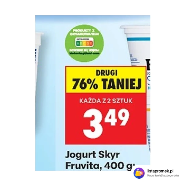 Jogurt Skyr Fruvita, 400 g
