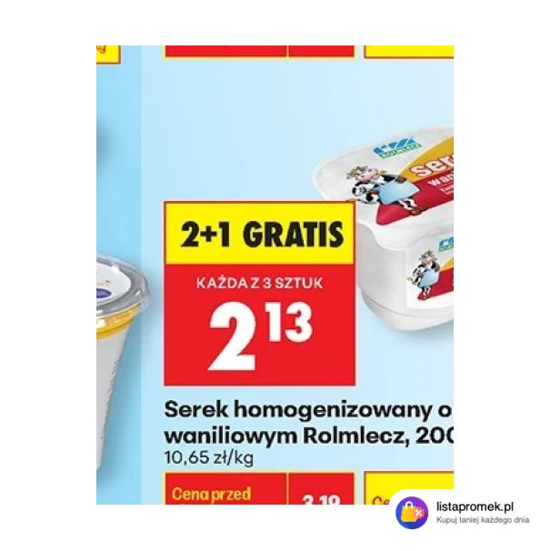Serek homogenizowany o smaku waniliowym Rolmlecz, 200 g