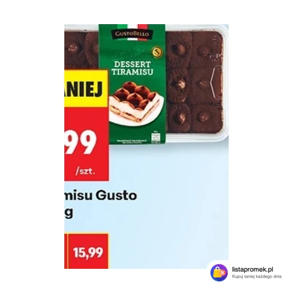 Deser tiramisu Gusto Bello, 500 g
