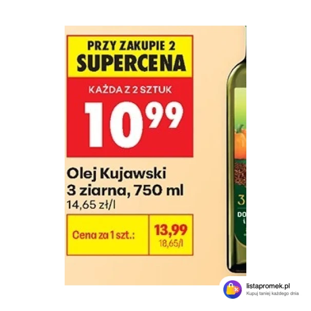Olej Kujawski 3 ziarna, 750 ml