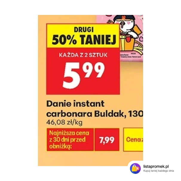 Danie instant carbonara Buldak, 130 g
