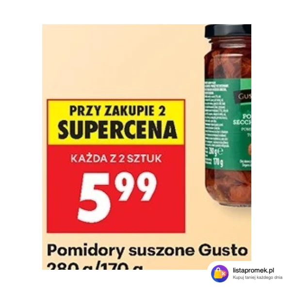 Pomidory suszone Gusto Bello