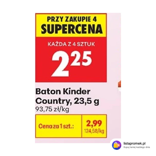 Baton Kinder Country, 23,5 g