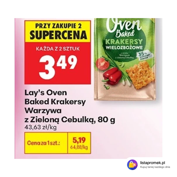 Krakersy Warzywa z Zieloną Cebulką