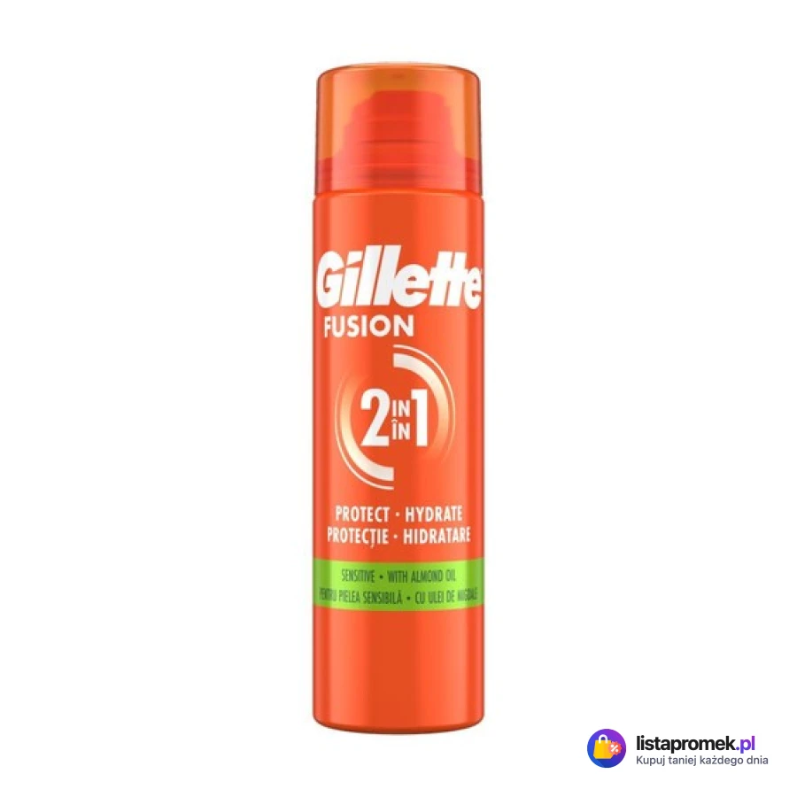 Żel do golenia Fusion Sensitive z olejkiem migdałowym