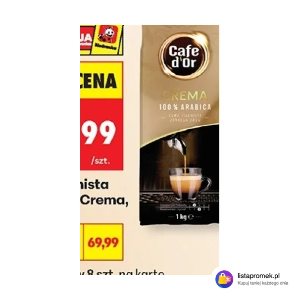Kawa ziarnista Cafe D'Or Crema, 1 kg