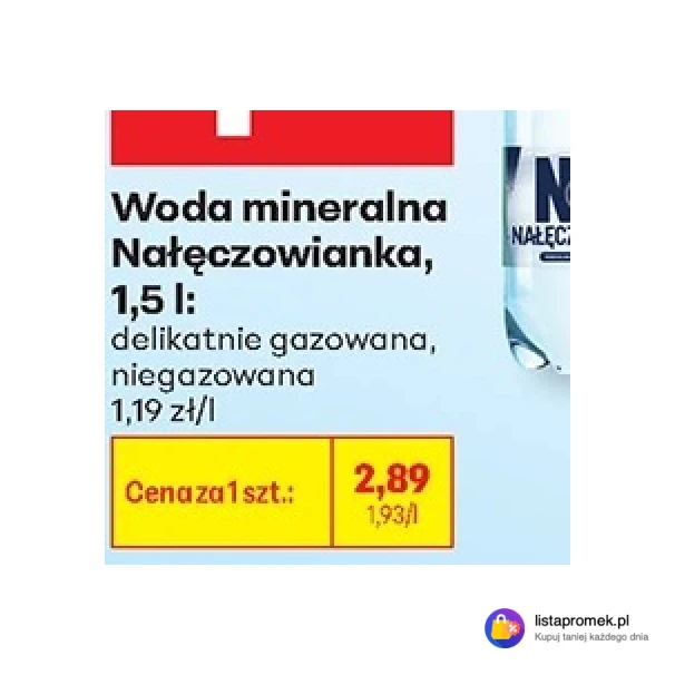 Woda mineralna Nałęczowianka, 1,5 l
