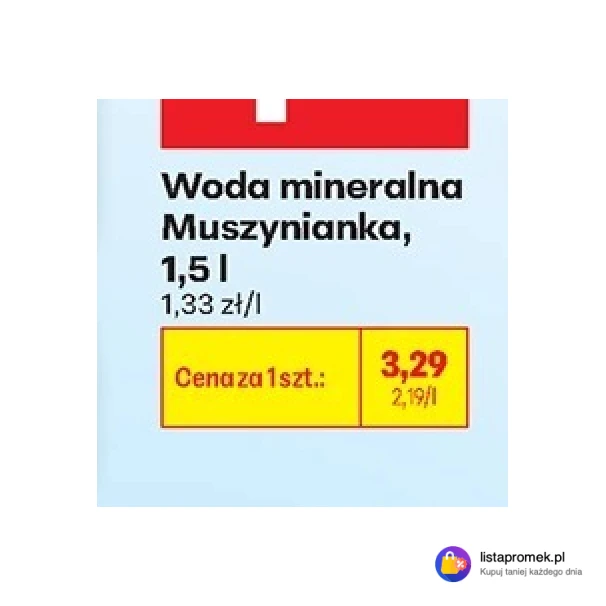 Woda mineralna Muszynianka, 1,5 l