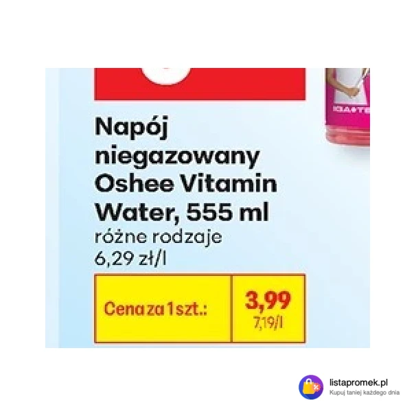 Napój niegazowany Oshee Vitamin Water, 555 ml
