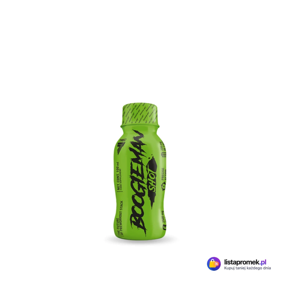 Shot przedtreningowy Boogieman, różne rodzaje