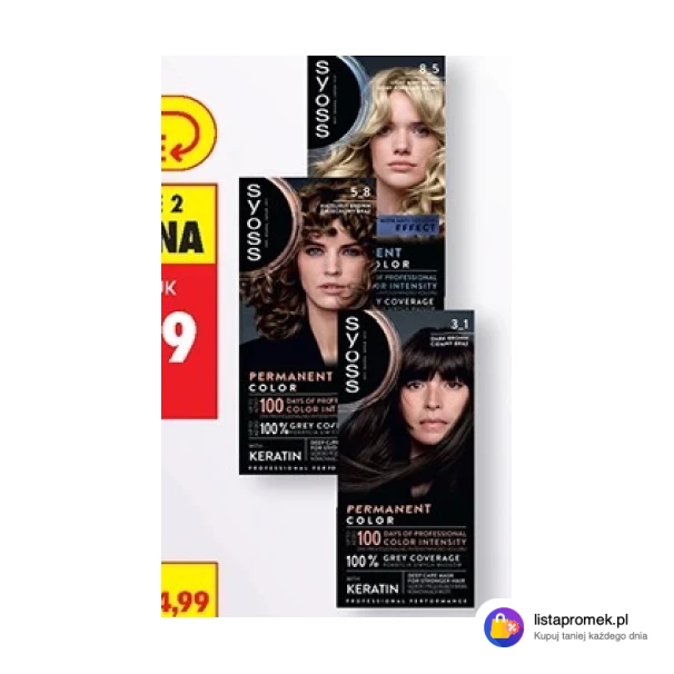 Farba do włosów Syoss, 1 szt.