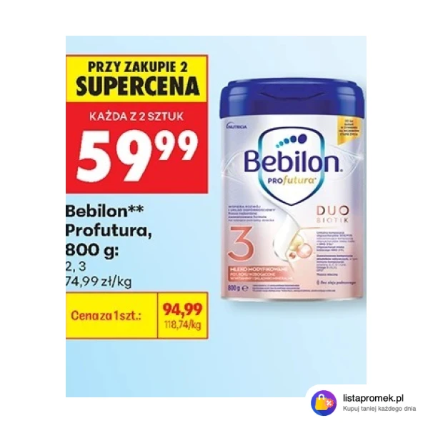 Bebilon** Profutura, 800 g: 2,3